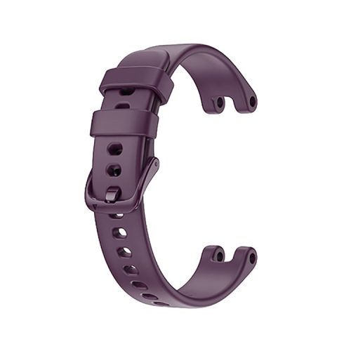 Solid Color Silicone Sport Watch Band Strap Replacement for Garmin Lily - Purple