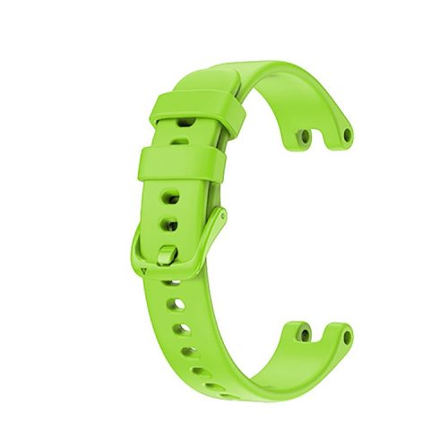 Solid Color Silicone Sport Watch Band Strap Replacement for Garmin Lily - Light Green