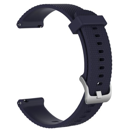 Textured Silicone Watch Band for Huawei Watch GT2 42mm, Size: L - Navy Blue