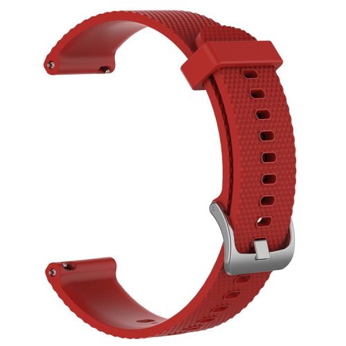 Textured Silicone Watch Band for Huawei Watch GT2 42mm, Size: L - Red