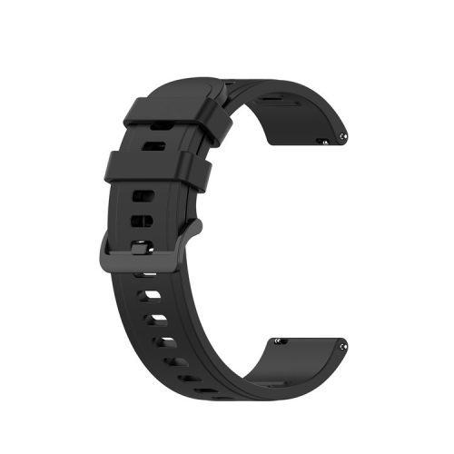 Textured Silicone Watch Band for Huawei Watch GT2 42mm, Size: L - Black