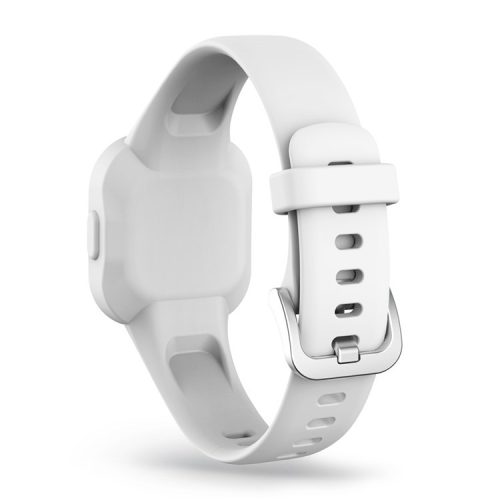 Solid Color Silicone Watch Band Strap for Garmin Vivofit jr 3 - White