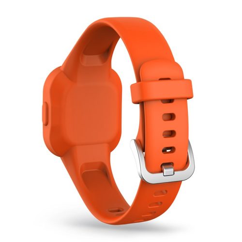 Solid Color Silicone Watch Band Strap for Garmin Vivofit jr 3 - Orange