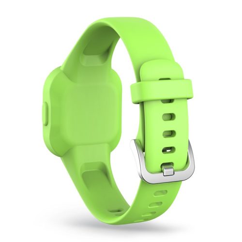 Solid Color Silicone Watch Band Strap for Garmin Vivofit jr 3 - Grass Green