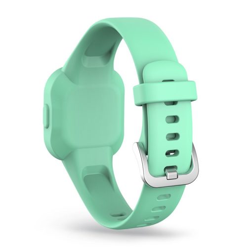 Solid Color Silicone Watch Band Strap for Garmin Vivofit jr 3 - Light Green