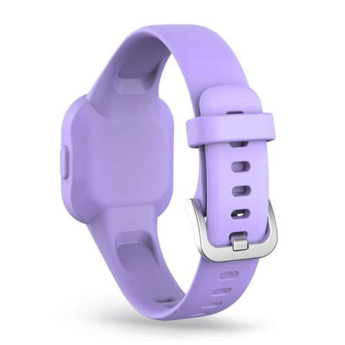 Solid Color Silicone Watch Band Strap for Garmin Vivofit jr 3 - Purple