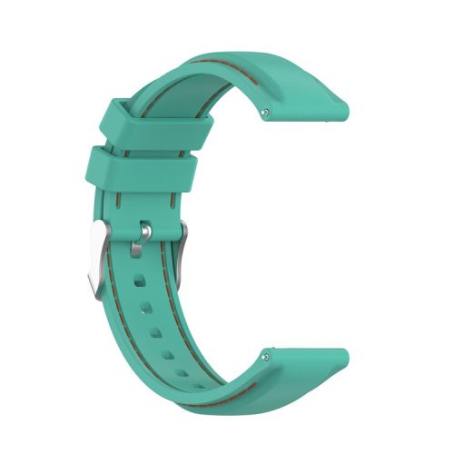 20mm Silicone Watchband Wrist Strap Replacement for Samsung Galaxy Watch4 Classic 46mm 42mm/Watch4 44mm 40mm/Galaxy Watch3 41mm/Amazfit GTS2 - Teal Green