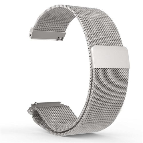 20mm Milanese Mesh Loop Stainless Steel Smart Watch Band Strap Replacement for Polar Ignite - Silver