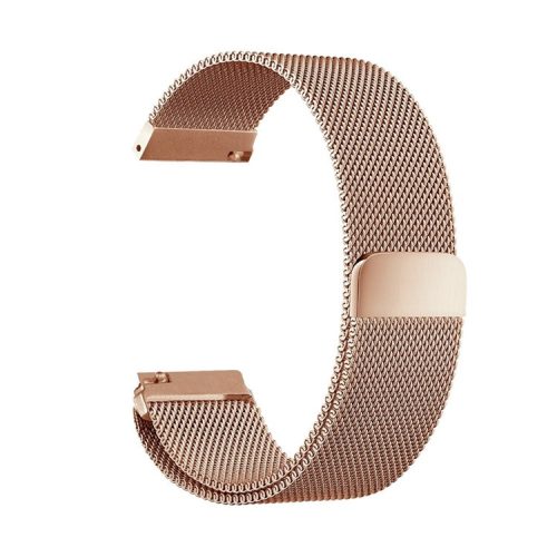 20mm Milanese Mesh Loop Stainless Steel Smart Watch Band Strap Replacement for Polar Ignite - Rose Gold