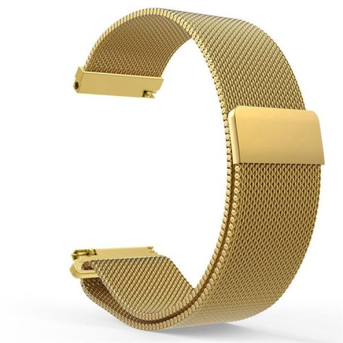 20mm Milanese Mesh Loop Stainless Steel Smart Watch Band Strap Replacement for Polar Ignite - Gold