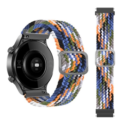 20mm Braided Rope Adjustable Watchband Replacement for Samsung Galaxy Watch Active/Active2 40mm/Watch 42mm - Denim