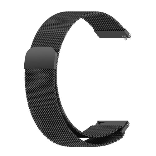 Milanese Stainless Steel Mesh Strap Replacement Smart Watch Band 22mm for Huawei Watch 3/Watch 3 Pro - Black