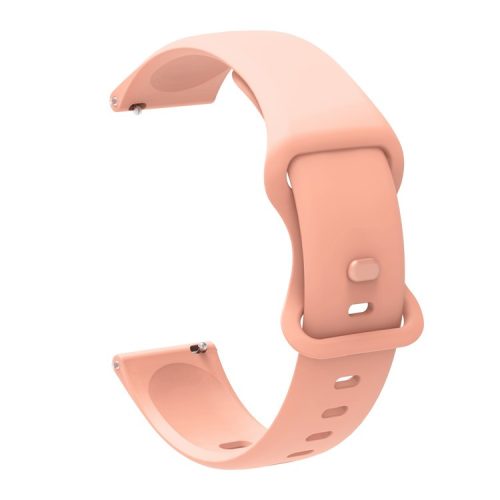 20mm Universal Silicone Watchband Strap Replacement for Samsung Galaxy Watch Active/Active2 40mm/Watch 42mm/Huami Amazfit GTR (42mm)/Garmin vivoactive 3/Huawei Watch GT2 (42mm) - Coral