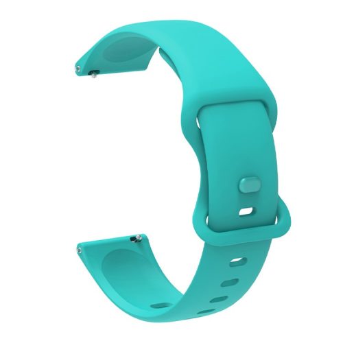 Silicone Watchband Adjustable Wrist Strap 20mm for Samsung Huawei Amazfit Smart Watch - Green