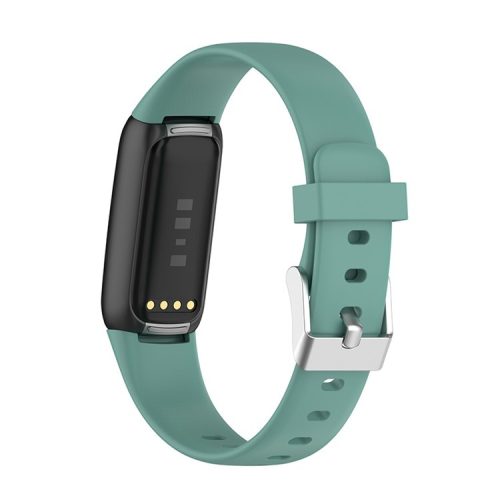 Silicone Smart Watch Strap Replacement Part for Fitbit Luxe, Size: L - Green