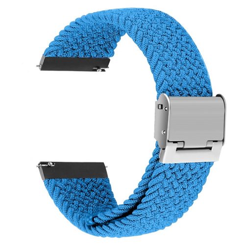 Easy Adjustable Elastic Nylon Watch Band Replacement Watch Strap 20mm for Samsung Galaxy Watch 42mm - Sky Blue