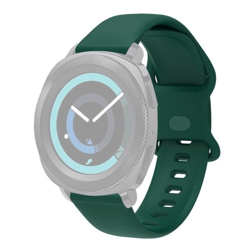 22mm Adjustable Universal Silicone Watchband Strap Replacement Wrist Strap for Xiaomi Haylou RT LS05s/RS3 LS04 - Army Green