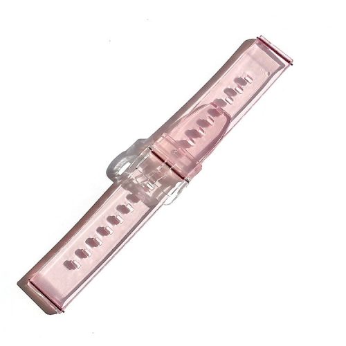 Color Changing Adjustable Soft TPU Smart Watch Band Replacement Strap 22mm for Samsung Gear S3 Classic/Frontier/Galaxy Watch3 45mm - Pink