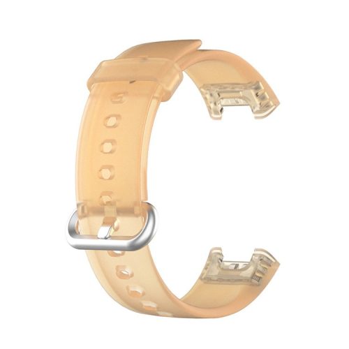 Transparent TPU Smart Watch Band Replacement Wrist Strap for Xiaomi Redmi Watch / Mi Watch Lite - Transparent Orange