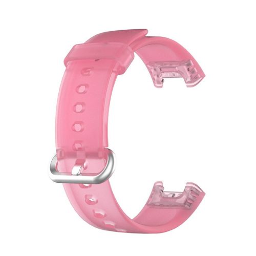 Transparent TPU Smart Watch Band Replacement Wrist Strap for Xiaomi Redmi Watch / Mi Watch Lite - Transparent Pink