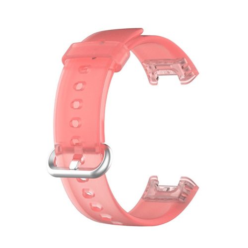 Transparent TPU Smart Watch Band Replacement Wrist Strap for Xiaomi Redmi Watch / Mi Watch Lite - Transparent Red