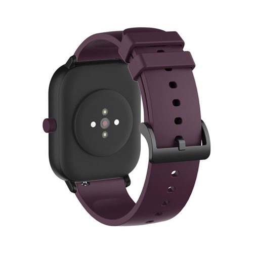 Replacement Silicone Smart Watch Band Adjustable Wrist Strap 20mm for Polar Pacer Pro/Samsung Galaxy Watch4 Classic 46mm 42mm/Watch4 44mm 40mm/Huami Amazfit GTS - Purple