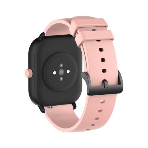 Replacement Silicone Smart Watch Band Adjustable Wrist Strap 20mm for Polar Pacer Pro/Samsung Galaxy Watch4 Classic 46mm 42mm/Watch4 44mm 40mm/Huami Amazfit GTS - Pink