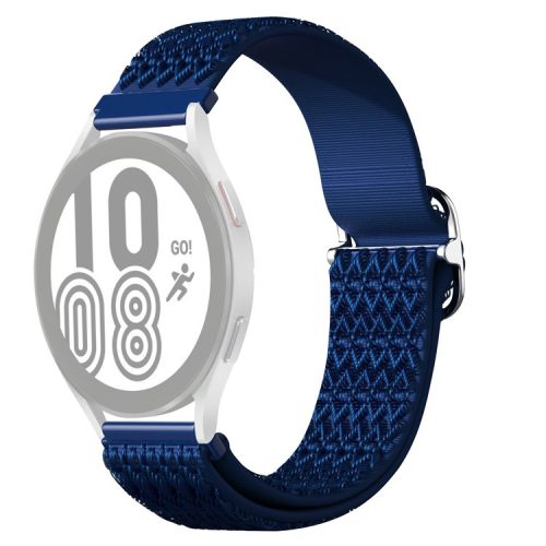 20mm Adjustable Rhombus Nylon Smart Watch Band Wrist Strap for Samsung Galaxy Watch 42mm - Blue