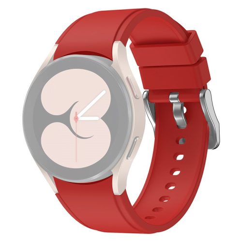 Silicone Adjustable Smart Watch Band Strap for Samsung Galaxy Watch6 40mm 44mm / Watch6 Classic 43mm 47mm / Watch 5 40mm 44mm / 5 Pro 45mm / Watch4 40mm 44mm - Red