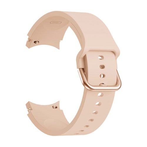 Soft Silicone Watch Strap Replacement Sport Band for Samsung Galaxy Watch6 40mm 44mm / Watch6 Classic 43mm 47mm / Watch 5 40mm 44mm / 5 Pro 45mm / Watch4 40mm 44mm - Pink