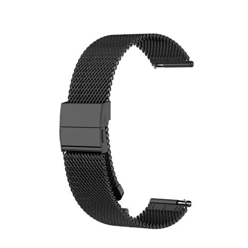 Butterfly Buckle Stainless Steel Milanese Smart Watch Strap for Samsung Galaxy Watch6 40mm 44mm / Watch6 Classic 43mm 47mm / Watch 5 40mm 44mm / 5 Pro 45mm / Watch4 40mm 44mm - Black