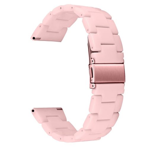 Resin Watch Band Stainless Steel Buckle Strap Bracelet for Samsung Galaxy Watch4 Classic 42mm / 46mm - Pink