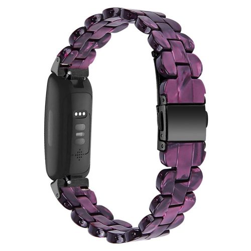 Oval Resin Strap Smart Watch Replacement Sports Bracelet for Fitbit Inspire 1/2/Inspire HR - Purple