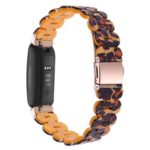 Oval Resin Strap Smart Watch Replacement Sports Bracelet for Fitbit Inspire 1/2/Inspire HR - Leopard