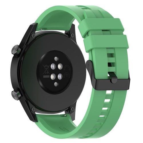 22mm Silicone Watch Strap Wristband with Steel Pin Buckle for Huawei Watch GT3/GT Runner - Green