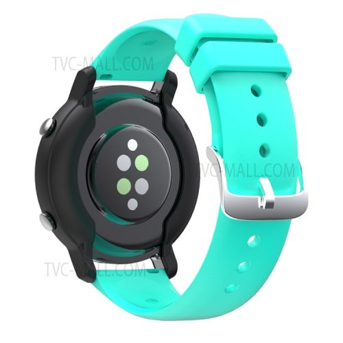 Solid Color Silicone 20mm Watch Strap for Huawei Watch GT2 42mm / Huami Amazfit GTS 3 - Cyan