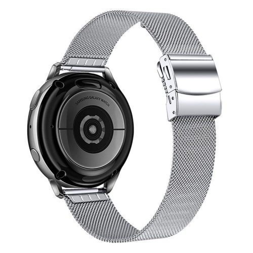 Tortoise Back Buckle Milanese Stainless Steel Watch Band Mesh Strap for Samsung Galaxy Watch6 40mm 44mm / Watch6 Classic 43mm 47mm / Watch 5 40mm 44mm / 5 Pro 45mm / Watch4 40mm 44mm - Silver