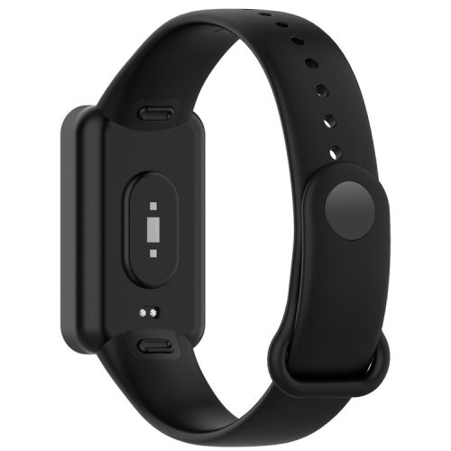 Silicone Waterproof Soft Watch Strap Wristband with Buckle for Xiaomi Redmi Smart Band Pro - Black