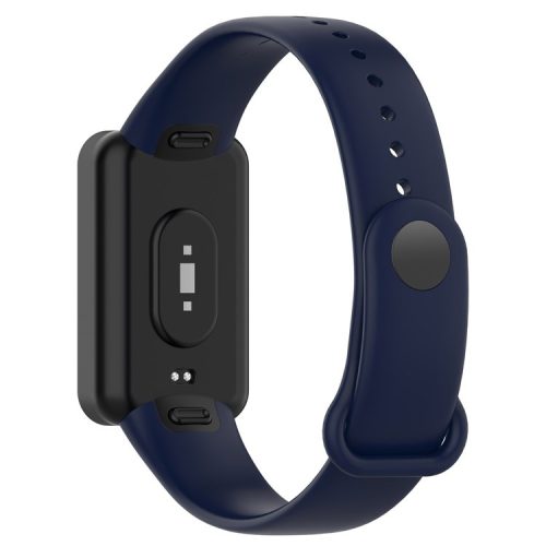 Silicone Waterproof Soft Watch Strap Wristband with Buckle for Xiaomi Redmi Smart Band Pro - Dark Blue