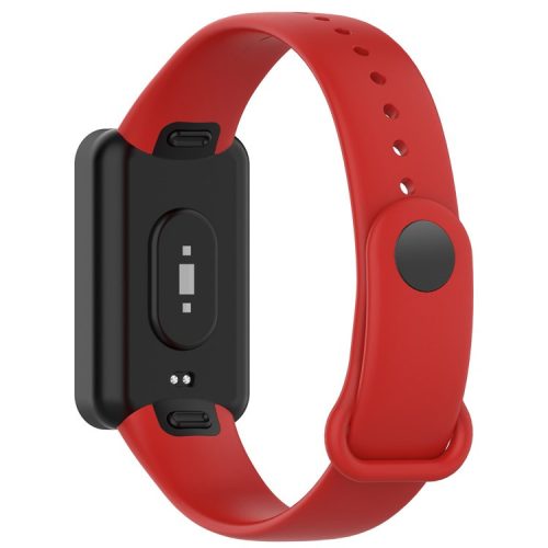 Silicone Waterproof Soft Watch Strap Wristband with Buckle for Xiaomi Redmi Smart Band Pro - Red