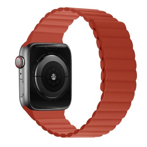 Dual Color Silicone Smart Watch Band for Apple Watch Series 10 42mm / 9 8 7 41mm / 6 5 4 SE SE (2022) SE (2023) 40mm / 3 2 1 38mm - Red