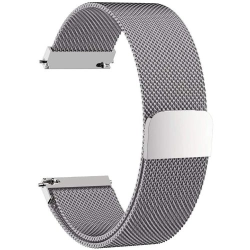 20mm Replacement Strap for Garmin Vivoactive 3/Vivoactive 3 Music/Venu Stainless Steel Mesh Milanese Magnetic Smartwatch Wrist Band - Silver