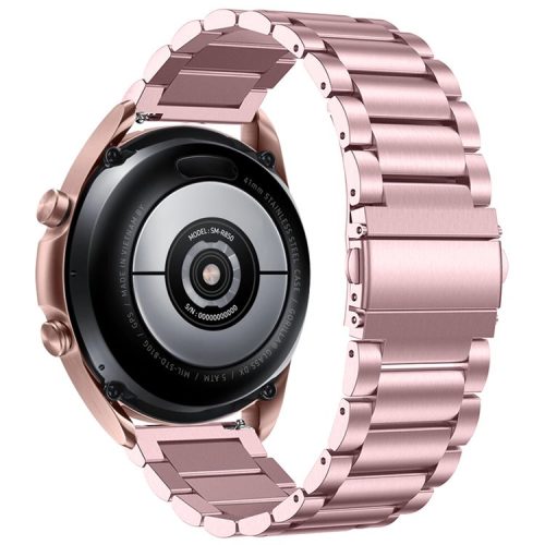 20mm Stainless Steel Watch Strap for Huawei Watch GT 2 42mm/Watch 2 Quick Release Watch Band Business Style Watchband - Rose Pink