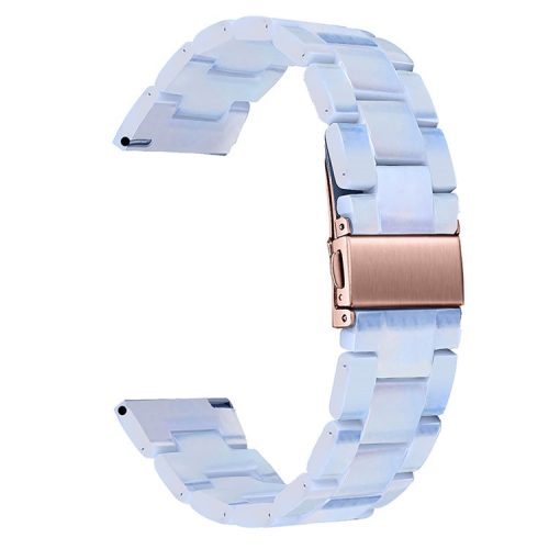 20mm Resin Watch Band for Huawei Watch 2/Watch GT 2 42mm, Stainless Steel Buckle Replacement Strap - Baby Blue