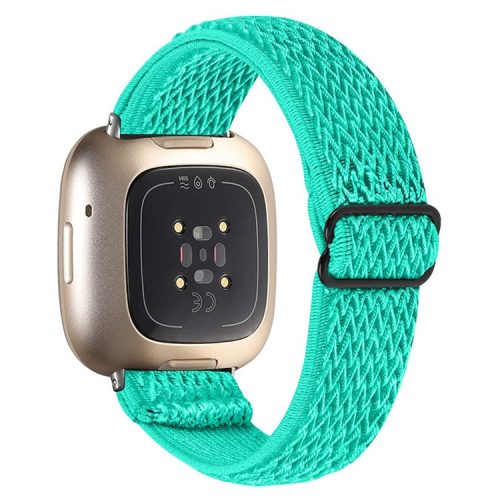 For Fitbit Versa 3 / Fitbit Sense Elastic Watch Band Replacement Watch Strap with Adjustable Buckle - Green