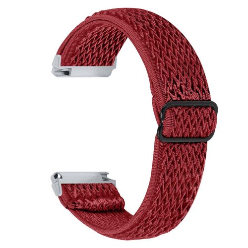 For Fitbit Versa 2 / Fitbit Versa/Versa Lite/Versa SE Universal Watch Band  Adjustable Elastic Watch Strap with Buckle - Red