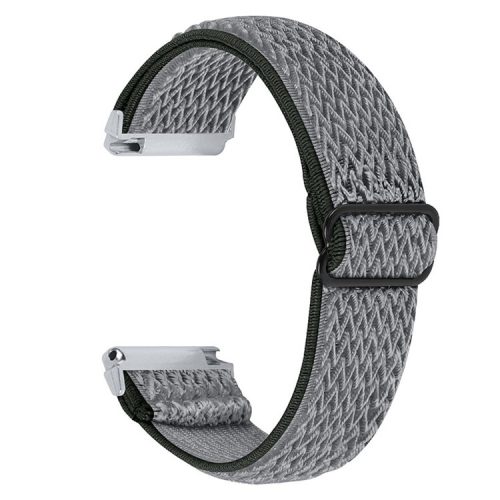 For Fitbit Versa 2 / Fitbit Versa/Versa Lite/Versa SE Universal Watch Band  Adjustable Elastic Watch Strap with Buckle - Dark Grey