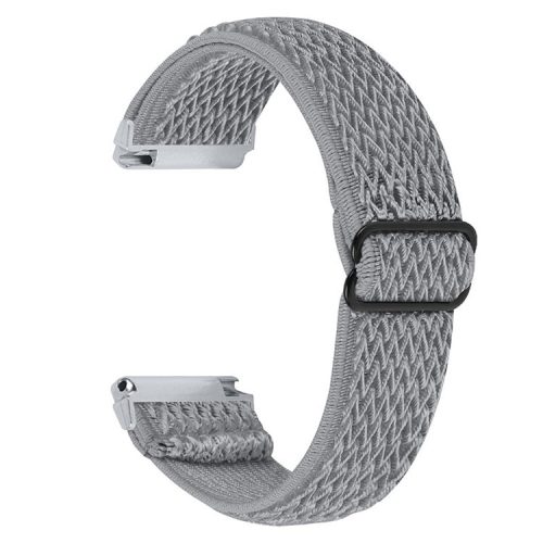 For Fitbit Versa 2 / Fitbit Versa/Versa Lite/Versa SE Universal Watch Band  Adjustable Elastic Watch Strap with Buckle - Grey