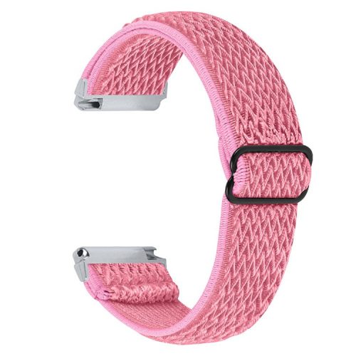 For Fitbit Versa 2 / Fitbit Versa/Versa Lite/Versa SE Universal Watch Band  Adjustable Elastic Watch Strap with Buckle - Pink