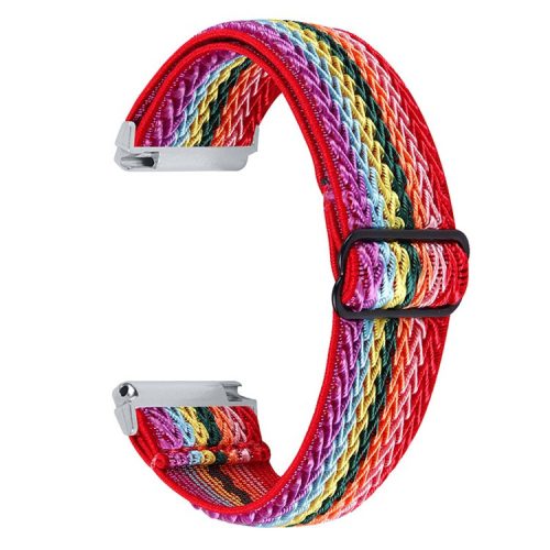 For Fitbit Versa 2 / Fitbit Versa/Versa Lite/Versa SE Universal Watch Band  Adjustable Elastic Watch Strap with Buckle - Multi-color